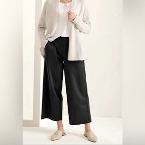 Eileen Fisher Women Large Casual Slouchy Flowy Cropped Pants